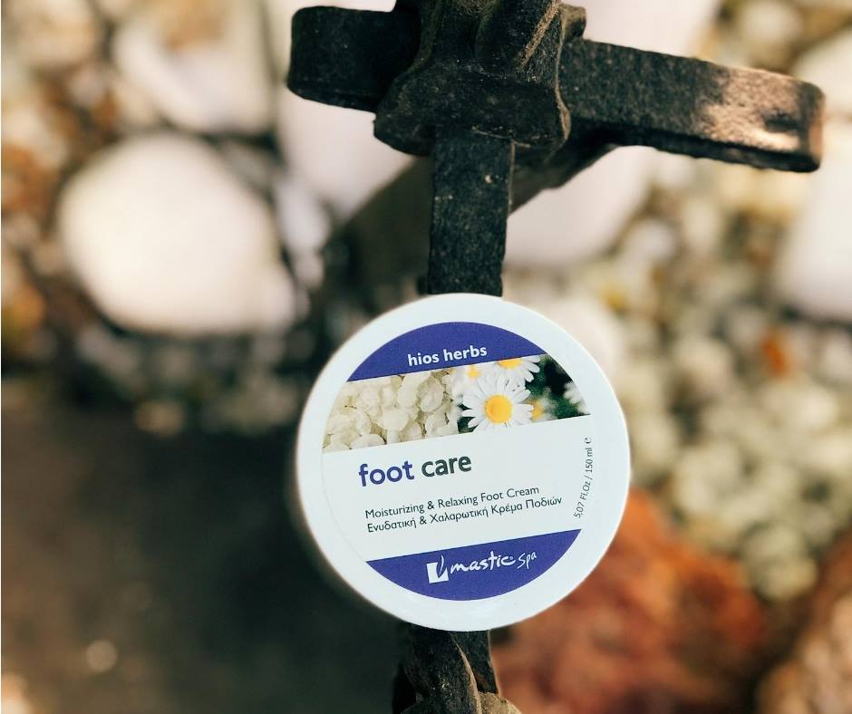 Foot care chios herbs sfeerafbeelding